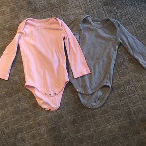 Lot of two organic cotton onesies